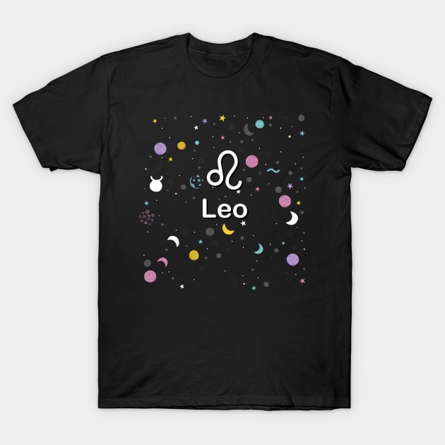 Leo zodiac sign T-Shirt by aleo